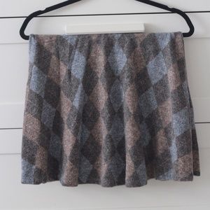 Checkered Cropped Shirt and Short Skirt Matching Set